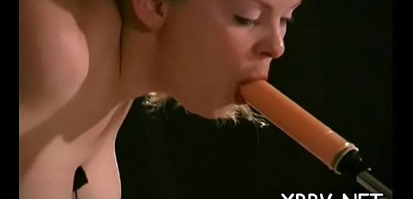  Intensive woman pussy sadomasochism with tit bondage scenes